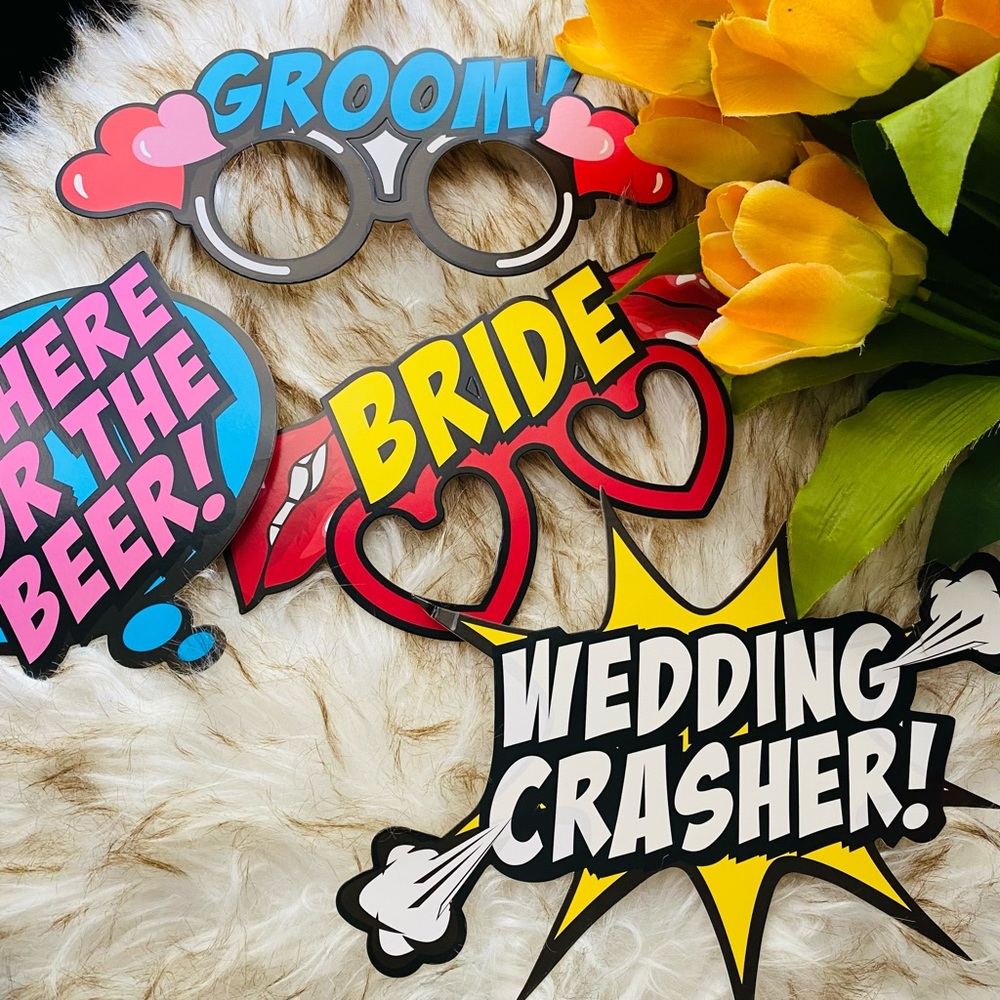 New wedding photo booth party prop essential